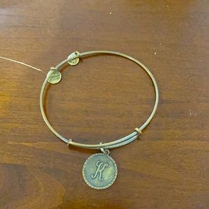 Alex and Ani vintage K initial bracelet